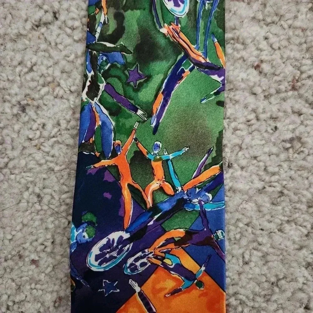 Balancine Inc Cirque Du Soleil‎ World Premiere 1987 Men's Silk Tie
